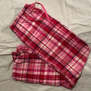 Pink Flannel Pajama Bottoms